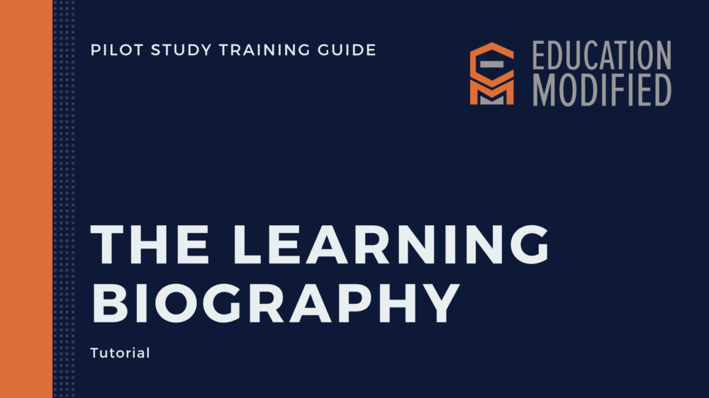 Learning Biography Training Guide